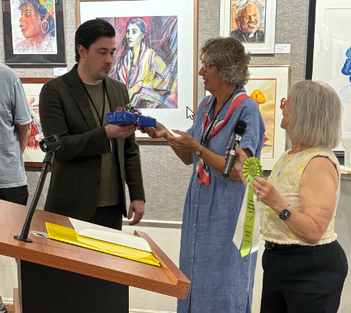 David Sheehan accepting an award at the 2026 GCWS Annual Show